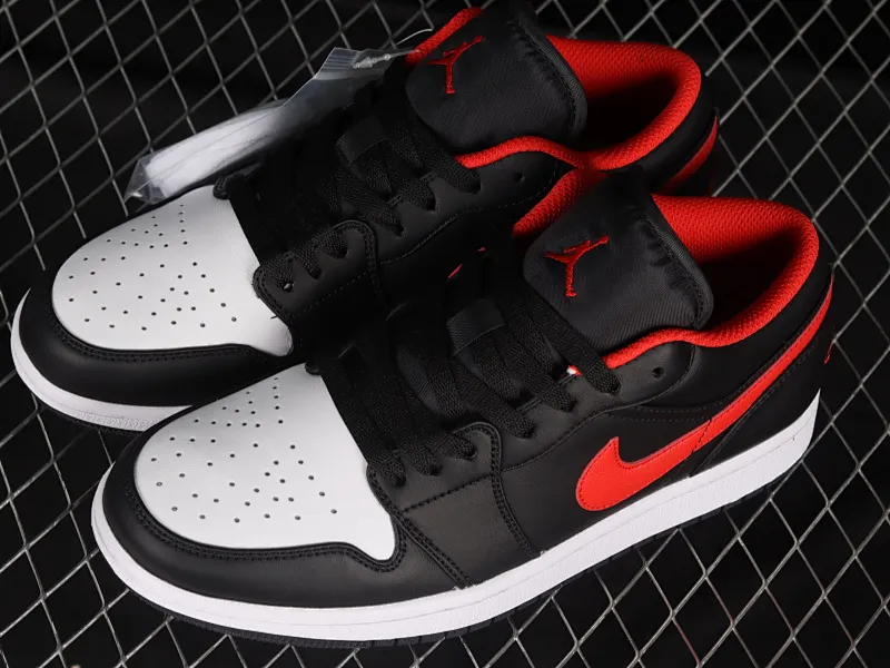 All categories Air Jordan Jordan series basketball shoes Air Jordan 1 Low Air Jordan 1 Low "White Toe" AJ1 Joe 1 small black red toe low-top basketball shoes 553558-063